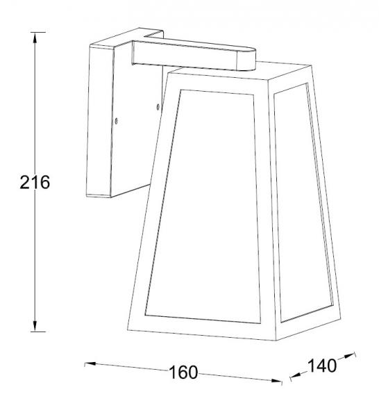 Lutec Tradition Fia udendørslampe til væg - Mat sort Lutec Tradition Fia udendørslampe til væg - Mat sort