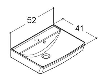 Dansani Cappella 50 håndvask t/væg eller møbel - 1 hanehul - Antracit Dansani Cappella 50 håndvask t/væg eller møbel - 1 hanehul - Antracit