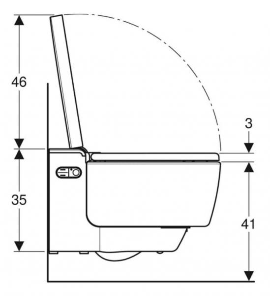 Geberit AquaClean Mera Classic væghængt bidettoilet - NY - KeraTect Geberit AquaClean Mera Classic væghængt bidettoilet - NY - KeraTect