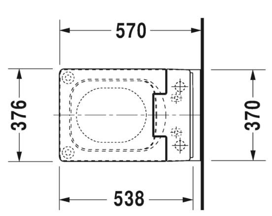 Duravit Vero Air Vægmonteret toilet Duravit Rimless® til SensoWash® Duravit Vero Air Vægmonteret toilet Duravit Rimless® til SensoWash®