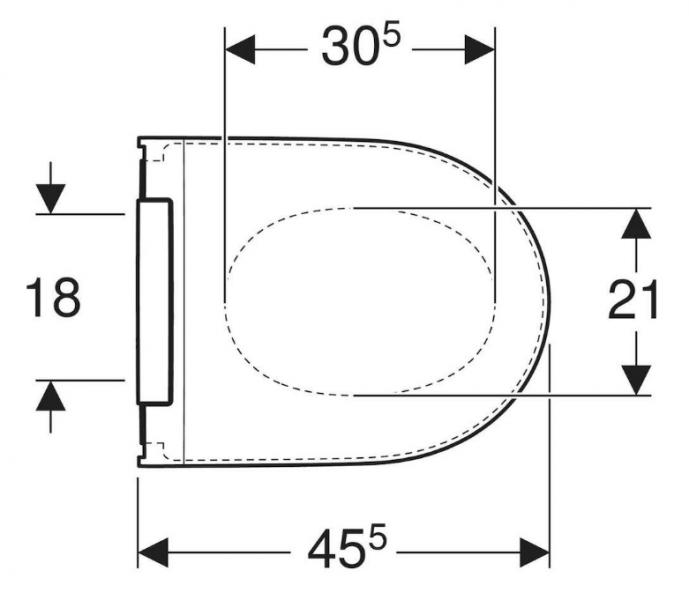 Geberit ONE toiletsæde m/SoftClose og QuickRelease - Alpin-hvid