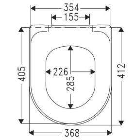 Villeroy & Boch O.Novo toiletsæde m/faste beslag - Hvid