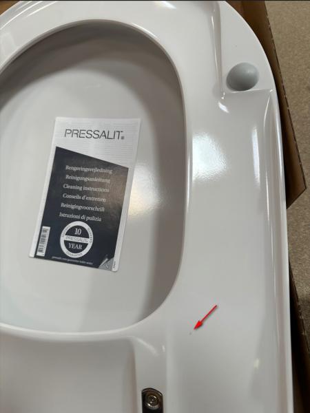 Outlet - Pressalit Objecta D toiletsæde - Hvid