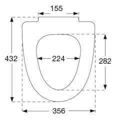Pressalit 754 Sign toiletsæde m/soft-close - Hvid Pressalit 754 Sign toiletsæde m/soft-close - Hvid
