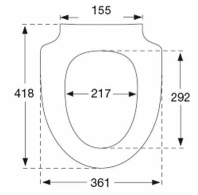 Pressalit Spira V toiletsæde 1136 m/SoftClose og LiftOff - Dusty blue
