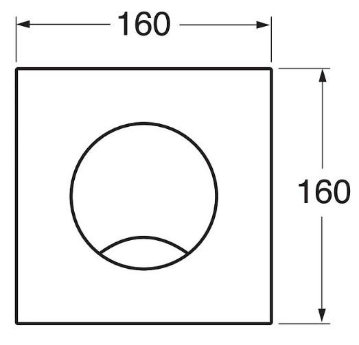 Gustavsberg Triomont XS front pl Hvid enkelt
