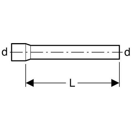 Geberit Skyllerør ø 32 mm længde 50 cm, hvid Geberit Skyllerør ø 32 mm længde 50 cm, hvid