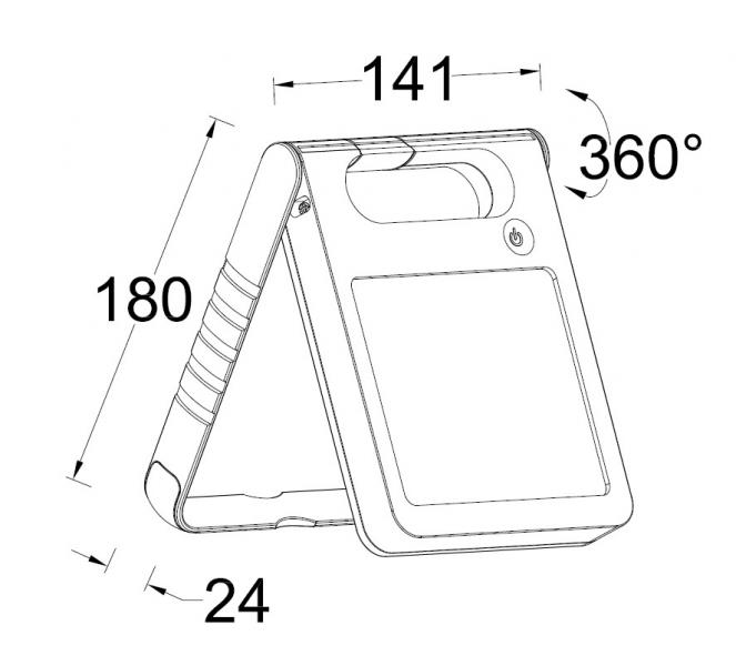 Lutec Padlight Solar udendørslampe m/USB og solceller Lutec Padlight Solar udendørslampe m/USB og solceller