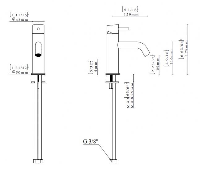QTOO håndvaskarmatur - Børstet messing