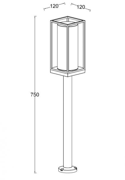 Lutec Tradition Flair udendørs standerlampe - Mat sort Lutec Tradition Flair udendørs standerlampe - Mat sort