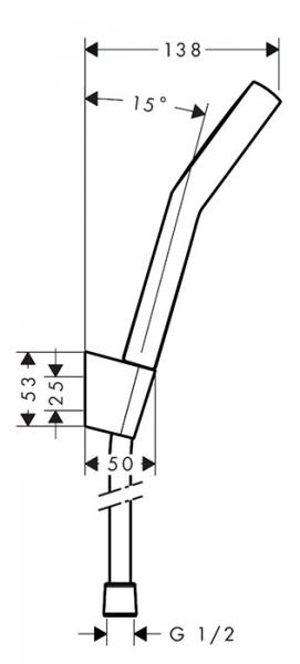 hansgrohe Activera Select S håndbrusersæt 95 2jet m/Ecosmart og bruserslange - Krom