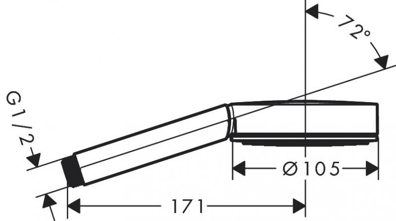 Hansgrohe Pulsify S 1jet håndbruser - Mat hvid Hansgrohe Pulsify S 1jet håndbruser - Mat hvid