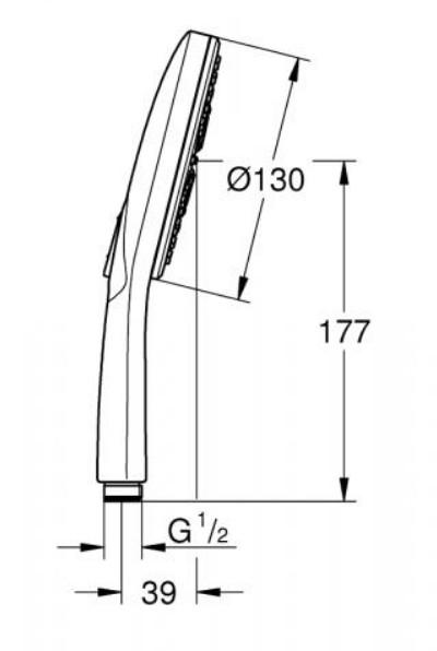 Grohe Rainshower SmartActive brusesæt - Børstet cool sunrise Grohe Rainshower SmartActive brusesæt - Børstet cool sunrise