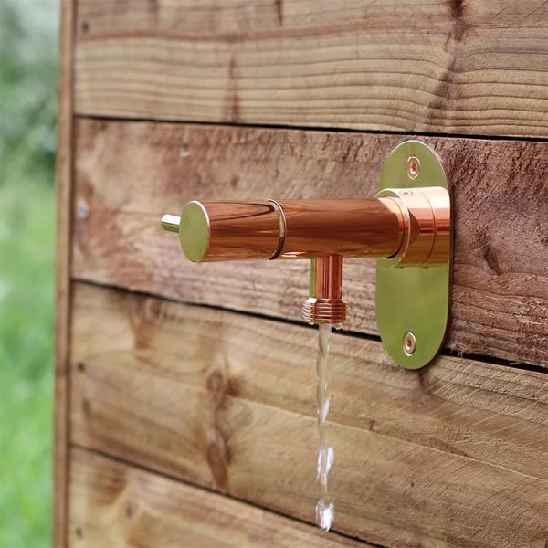 Frostline Eqi frostfri udendørshane 150-350 mm - Kobber Frostline Eqi frostfri udendørshane 150-350 mm - Kobber