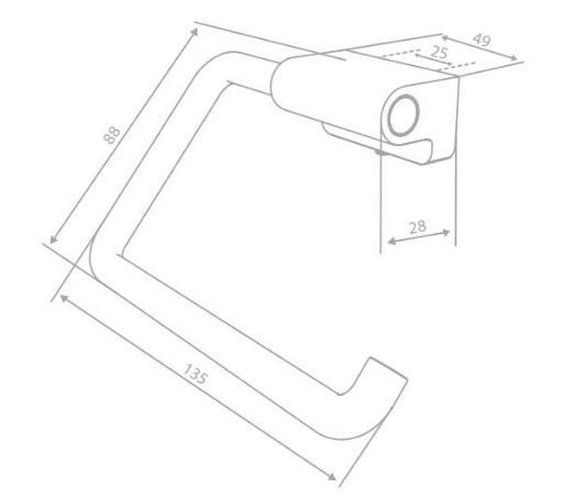 Damixa Zen toiletrulleholder - Børstet kobber