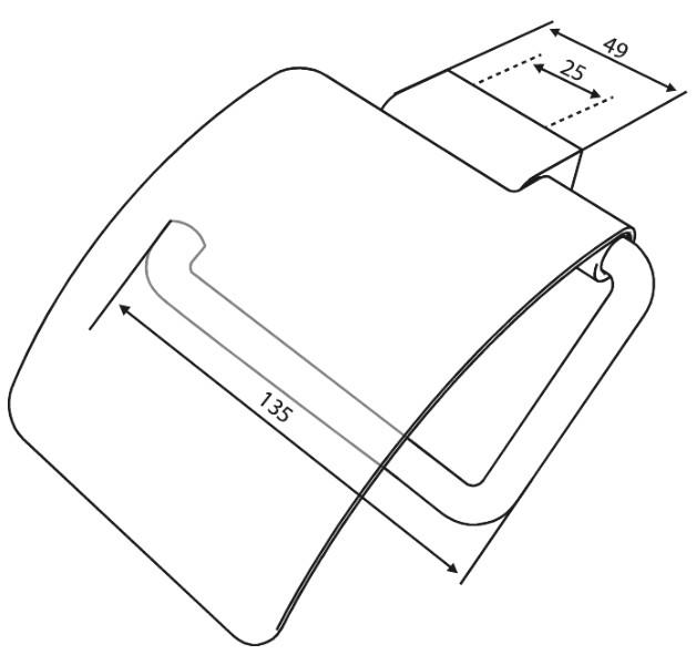 Damixa Zen toiletrulleholder m/låg - Børstet messing Damixa Zen toiletrulleholder m/låg - Børstet messing