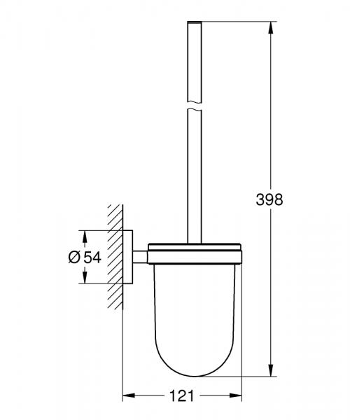 Grohe Essentials toiletbørste til væg - Børstet warm sunset Grohe Essentials toiletbørste til væg - Børstet warm sunset