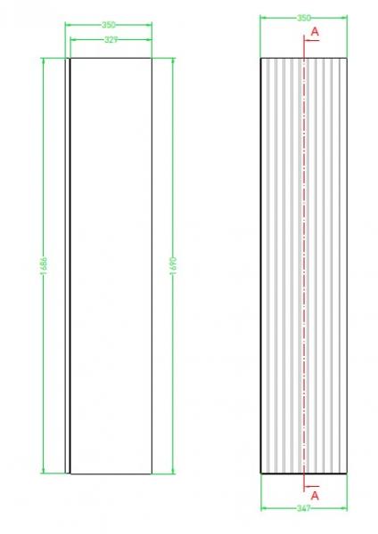 Sanibell Proline højskab m/lameller - Urban eg
