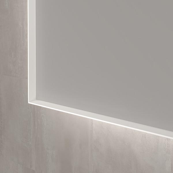 Sanibell Ink SP32 firkantet spejl m/backlight, varme og sensor 180 x 80 cm - Mat hvid Sanibell Ink SP32 firkantet spejl m/backlight, varme og sensor 180 x 80 cm - Mat hvid