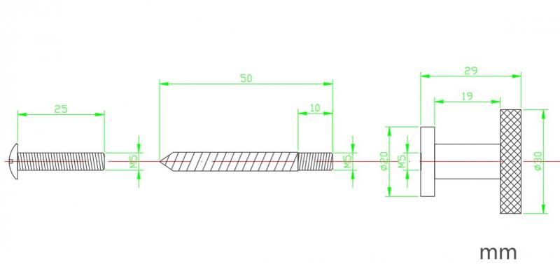 Cassøe Crystal Cut knopgreb eller krog - Børstet gunmetal