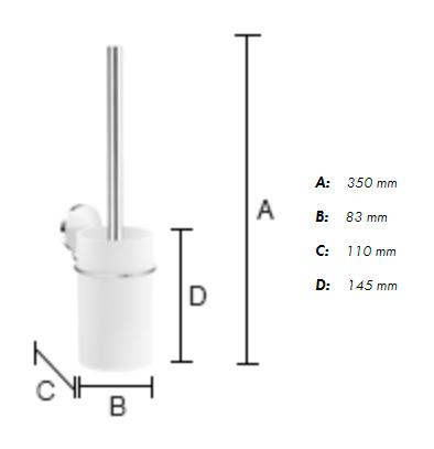 Beslagsboden selvklæbende tilbehørspakke - Krom Beslagsboden selvklæbende tilbehørspakke - Krom
