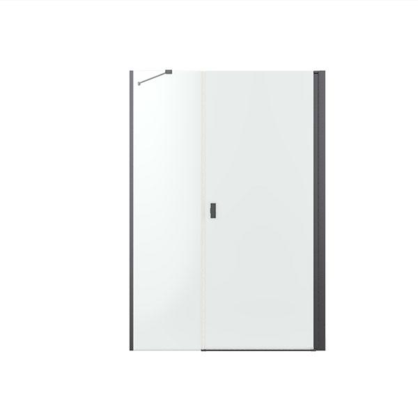 Strømberg Noma 45 svingdør m/sidepanel 1000mm - Højre - Børstet gunmetal Strømberg Noma 45 svingdør m/sidepanel 1000mm - Højre - Børstet gunmetal