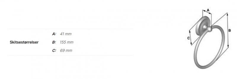 Smedbo Villa håndklædering - Krom Smedbo Villa håndklædering - Krom