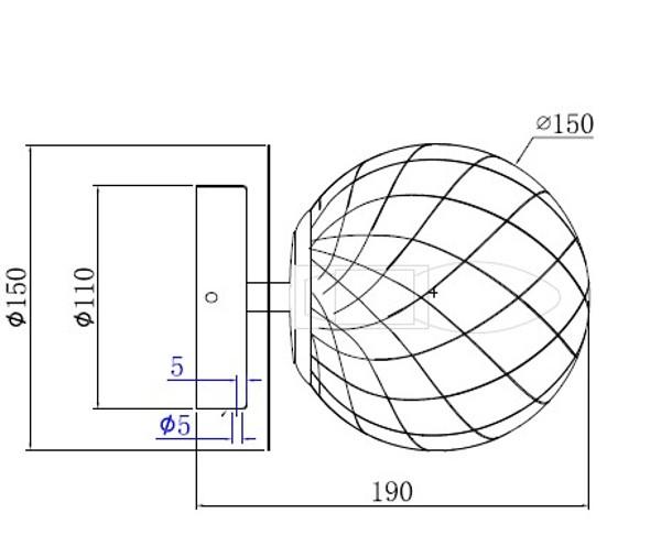 Cassøe Muro væglampe m/bruntonet glas - Børstet messing