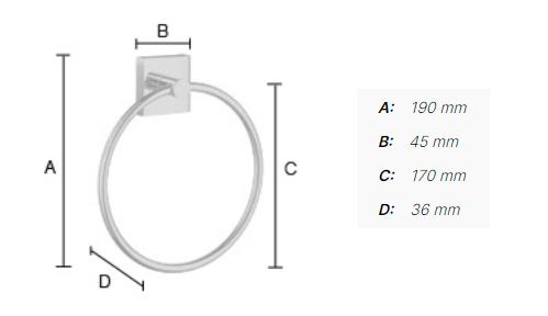 Smedbo House håndklædering - Krom