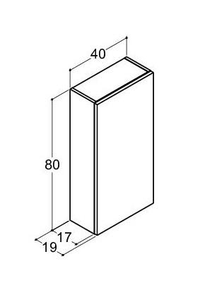 Dansani Luna Urban overskab - Højrehængslet - Brun eg