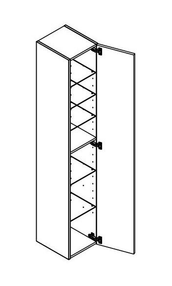 Dansani Luna Urban højskab 30 - Venstrehængslet - Sort eg Dansani Luna Urban højskab 30 - Venstrehængslet - Sort eg