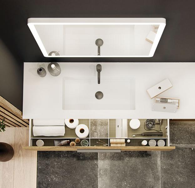 Dansani YOU Urban 240 møbelsæt m/Minore dobbeltvask - Brun eg Dansani YOU Urban 240 møbelsæt m/Minore dobbeltvask - Brun eg