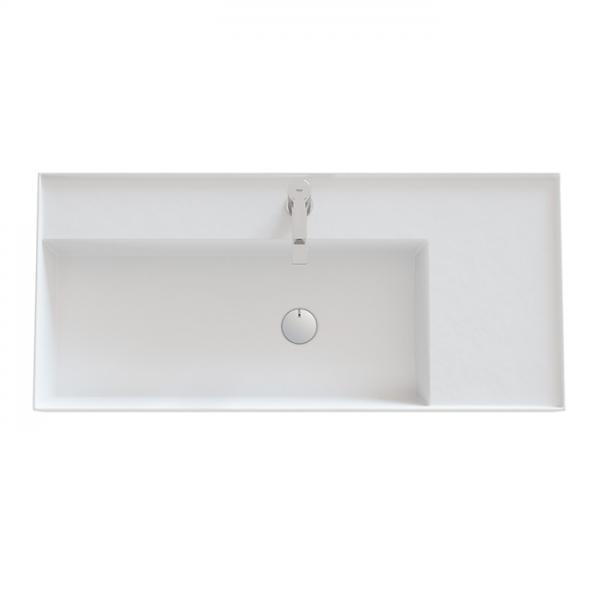 Dansani Luna Azym 101 asymmetrisk håndvask t/møbel eller væg - 1 hanehul Dansani Luna Azym 101 asymmetrisk håndvask t/møbel eller væg - 1 hanehul