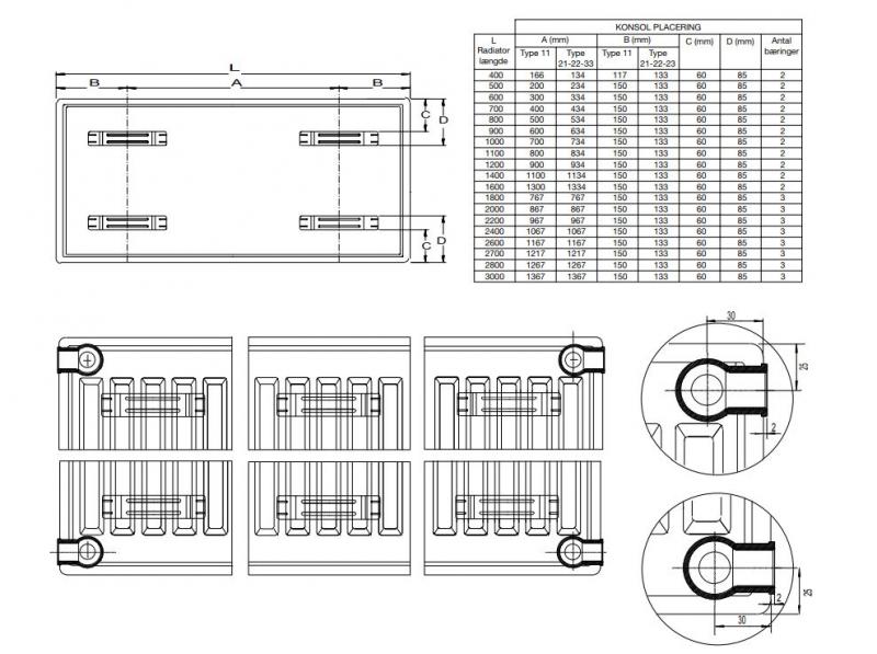 Thermrad Compact radiator 11-400-800 mm - 5 kvm Thermrad Compact radiator 11-400-800 mm - 5 kvm
