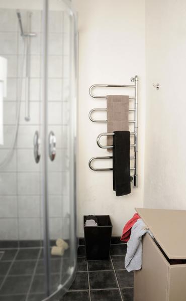 Kriss Flex U Håndklædetørrer m/5 arme - 65x116 cm - Krom Kriss Flex U Håndklædetørrer m/5 arme - 65x116 cm - Krom