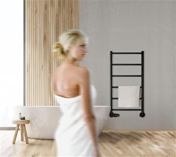 Kriss Polaris håndklædetørrer - 50x80 cm - Mat sort Kriss Polaris håndklædetørrer - 50x80 cm - Mat sort