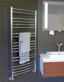 Kriss Apollo Buet håndklædetørrer - 50x118 cm - Krom