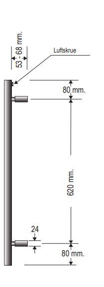 Strømberg Hagen håndklædetørrer - 50x78 cm - Krom Strømberg Hagen håndklædetørrer - 50x78 cm - Krom