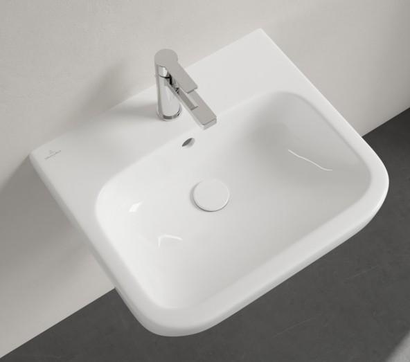 V&B Architectura 55 håndvask t/væg - 1/3 hanehuller V&B Architectura 55 håndvask t/væg - 1/3 hanehuller