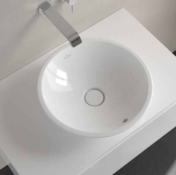 V&B Loop&Friends 43 fritstående bowlevask - Med overløb - Ceramic+