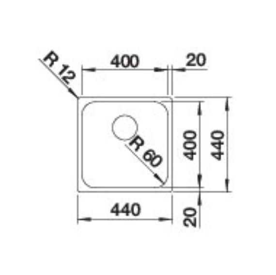 Blanco Supra 400-IF/N køkkenvask - Rustfrit stål Blanco Supra 400-IF/N køkkenvask - Rustfrit stål