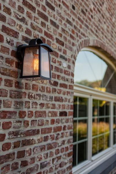 Lutec Tradition Kelsey udendørslampe til væg m/regnglas - Stor - Mat sort Lutec Tradition Kelsey udendørslampe til væg m/regnglas - Stor - Mat sort