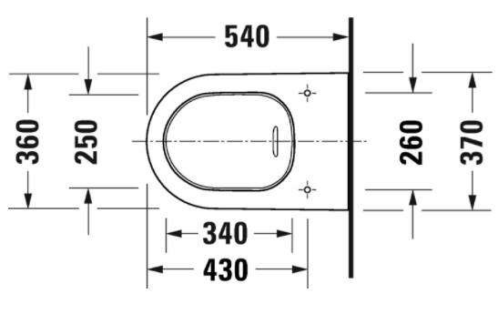 Duravit White Tulip væghængt toilet Duravit White Tulip væghængt toilet