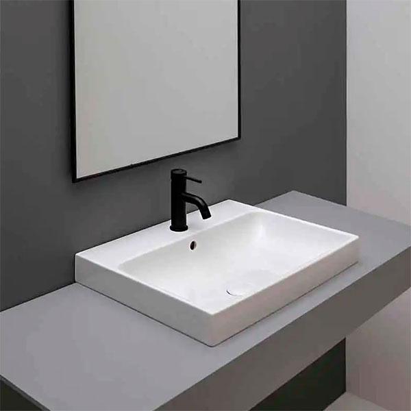 Lavabo 60 håndvask t/væg eller bord - 1 hanehul