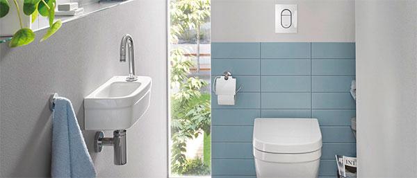 Grohe Euro 37 håndvask t/væg - 1 hanehul til højre Grohe Euro 37 håndvask t/væg - 1 hanehul til højre