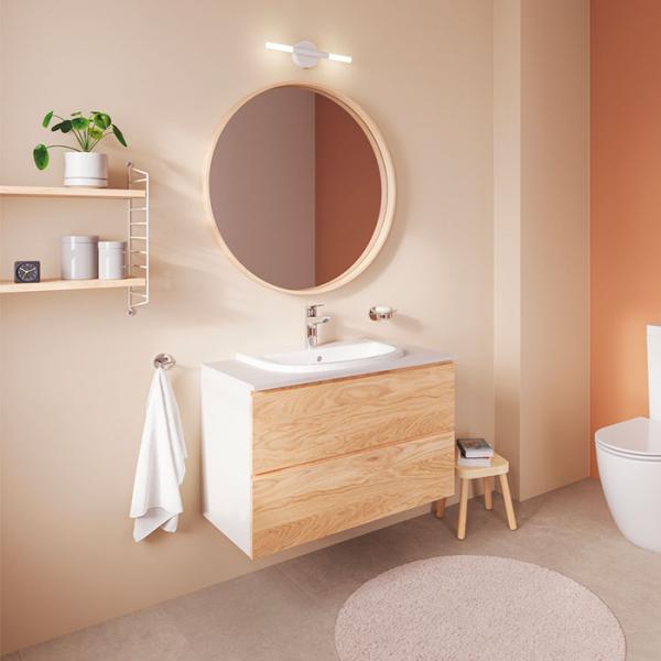 Grohe Bau 55 håndvask t/nedfældning - 1 hanehul Grohe Bau 55 håndvask t/nedfældning - 1 hanehul