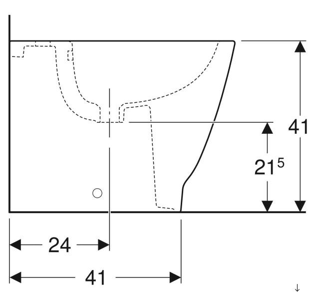 Geberit Smyle Square gulvstående bidet Geberit Smyle Square gulvstående bidet