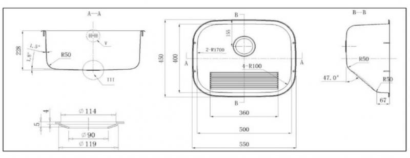 Juvel Tempra vaskekar t/nedfældning m/prop - 55 cm Juvel Tempra vaskekar t/nedfældning m/prop - 55 cm