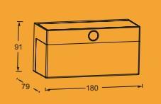 Lutec Fran Solar udendørs væglampe m/solceller og sensor - Mat sort Lutec Fran Solar udendørs væglampe m/solceller og sensor - Mat sort