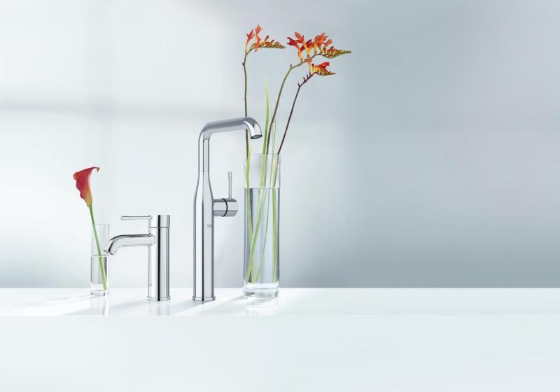 Grohe Essence New håndvaskarmatur u/bundventil - Børstet hard graphite Grohe Essence New håndvaskarmatur u/bundventil - Børstet hard graphite
